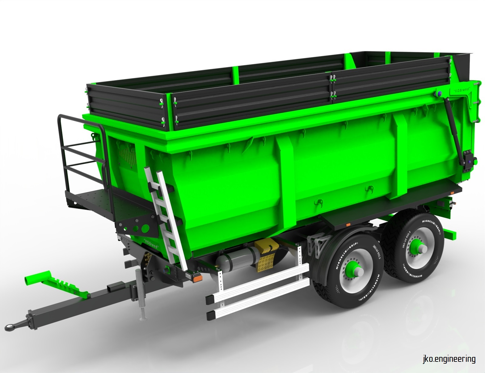 农业拖车 15吨。