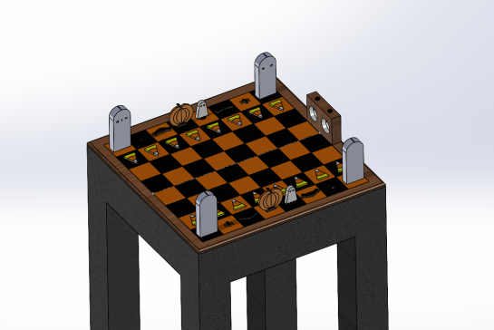 万圣节主题国际象棋套装组装