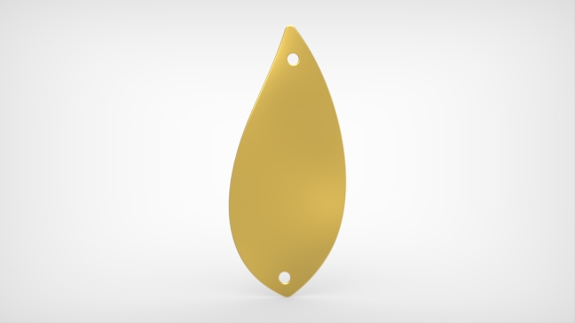 艺术叶子行业影响剪影吊坠 - LeaF x VE