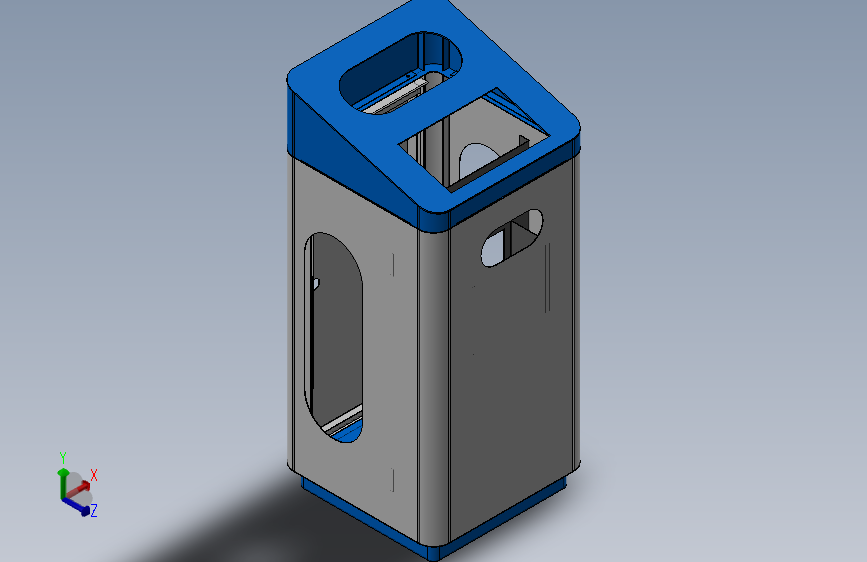智能垃圾桶 (4)_SOLIDWORKS 2020_模型图纸下载 – 懒石网