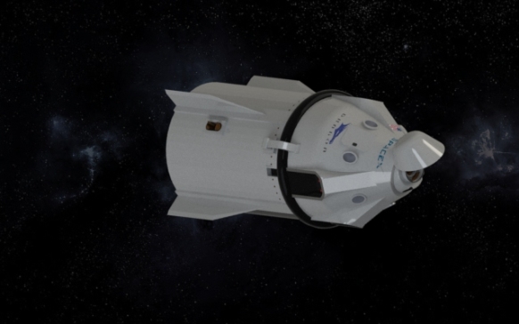 SpaceX 龙飞船模型