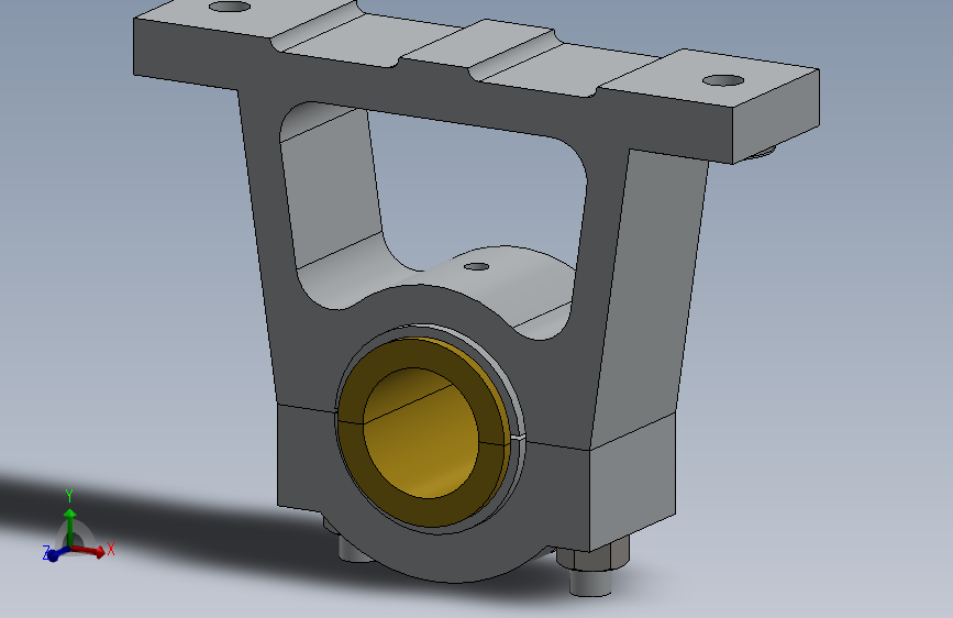 采用自顶向下设计的底座轴承
