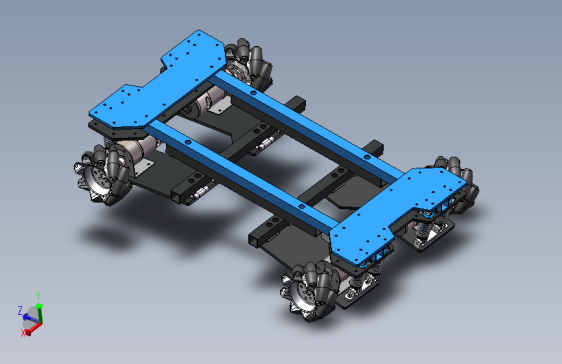 麦克纳姆轮独立悬挂底盘含cad图