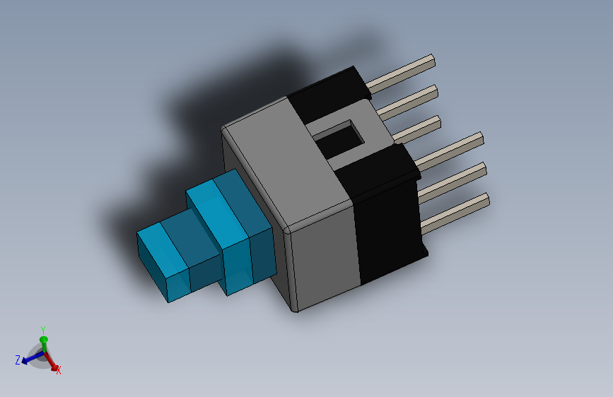 锁定DPDT按钮开关，7x7mm