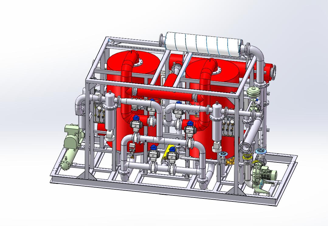 空气净化干燥机模型 3D模型SolidWorks三维设计图