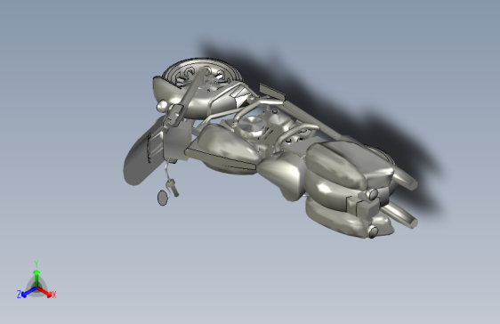 自行车 - 雅马哈 - 模块 3D 视图 - 步骤文件、卫星文件、Revit 家族文件