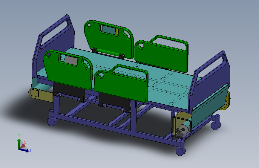自动换床单多功能护理床