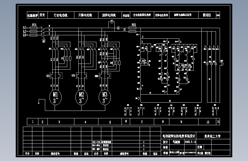 电动旋转钻机电控系统设计