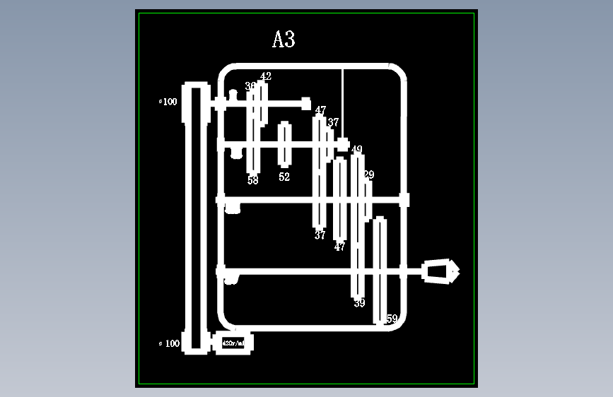 最大加工直径为400mm的普通车床的主轴箱部件设计[P=3kw 转速1780 330 公比1.26]