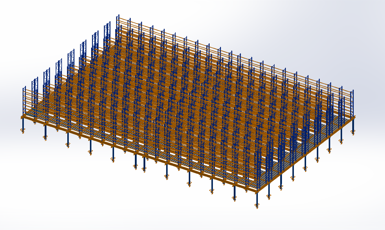 夹层选择性托盘货架系统