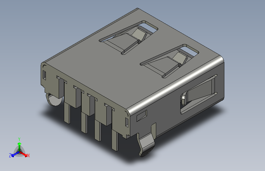 USB 2.0 A 型中置