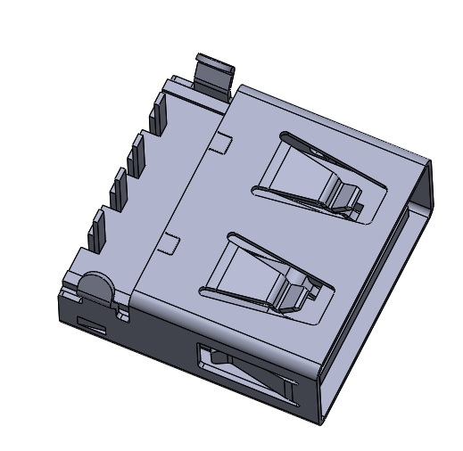 USB 2.0 A 型中置