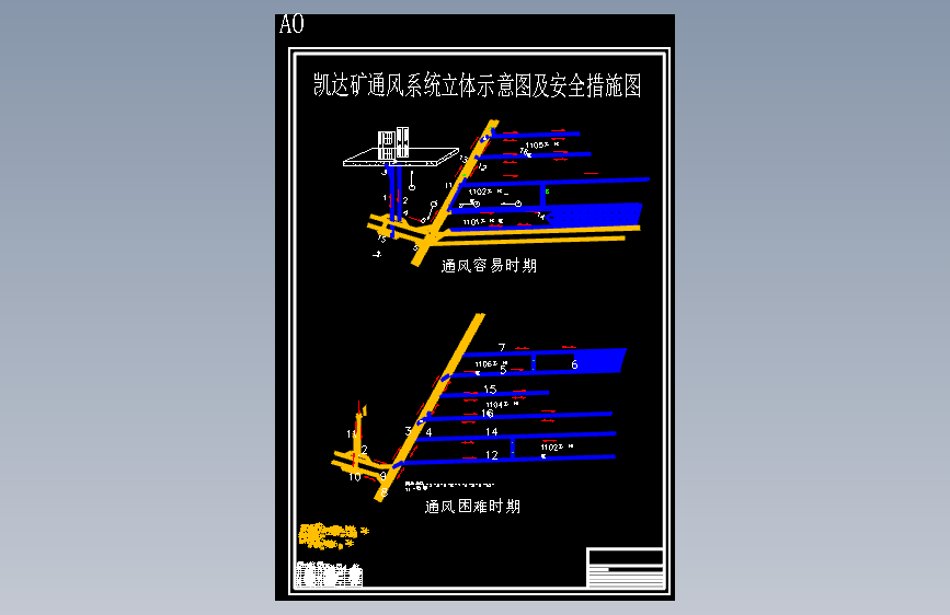 安全工程-凯达煤矿1.5Mta新井通风安全设计 主视图