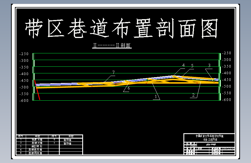 安全工程-凯达煤矿1.5Mta新井通风安全设计 主视图