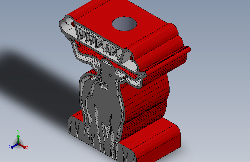 Viviana 3D打印名字,#2 主视图