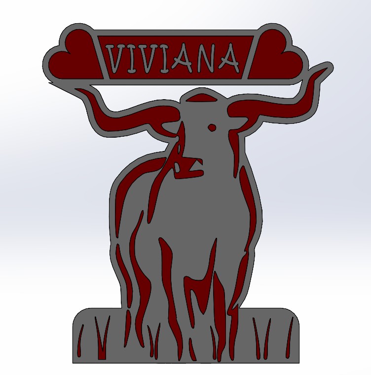 Viviana 3D打印名字，#2
