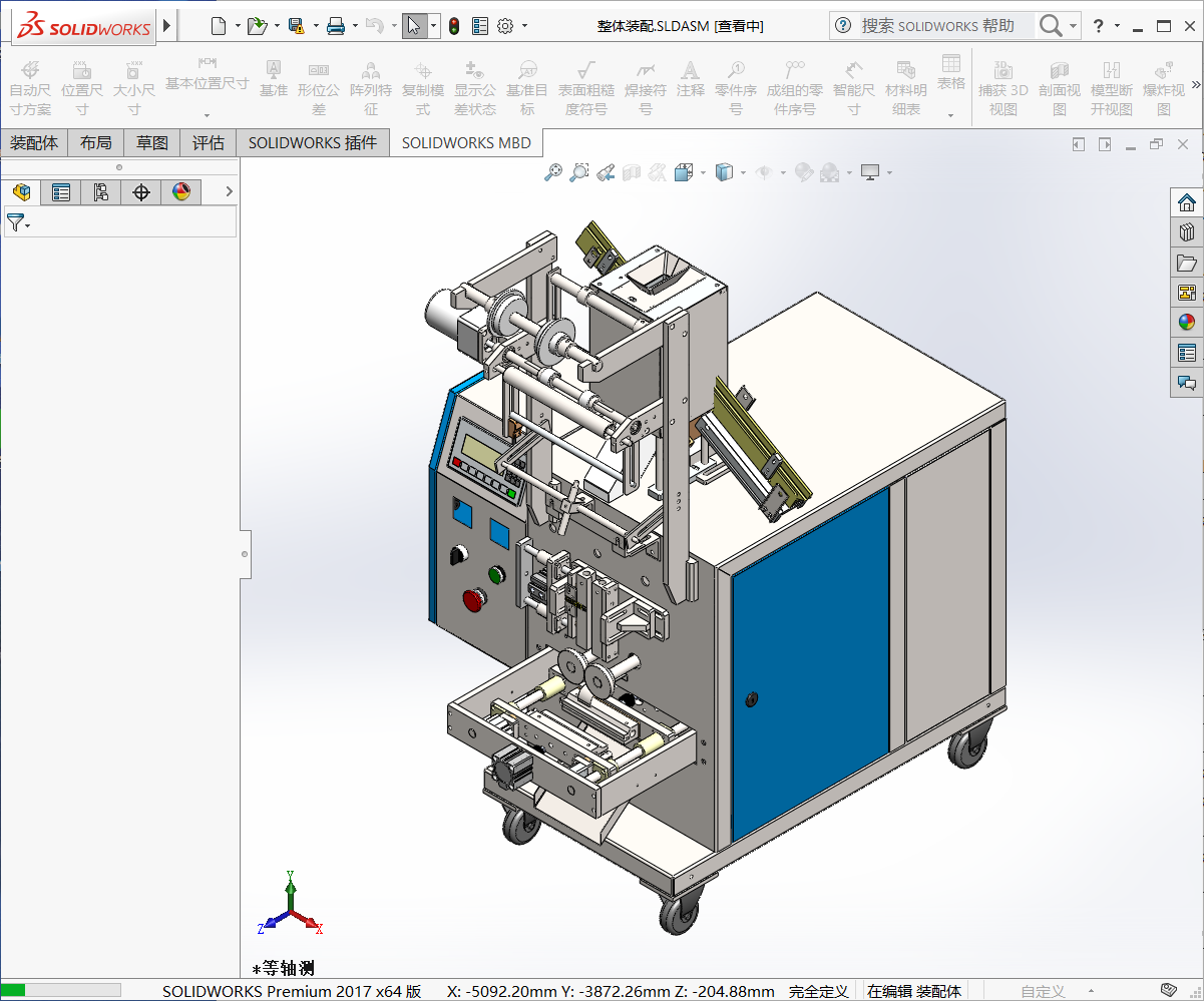 螺丝机包装机、自动螺丝包装机3D模型SolidWorks三维设计图