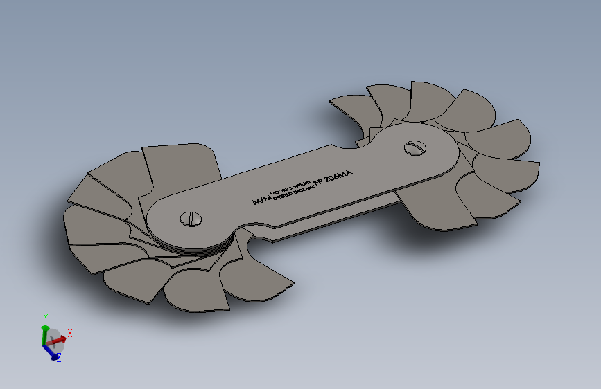 半径量规 - 公制