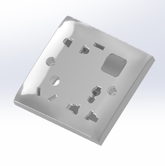 6 针墙壁插座(面板)