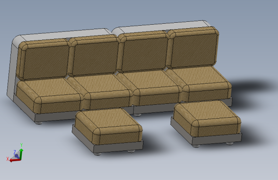 模块化城市生活沙发
