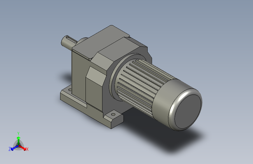 CRW87-192-Y8-055-V2斜齿轮减速机(博能传动)-dtk