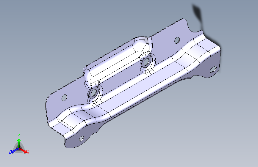 长城 哈弗-H1-A8400167 机舱前防撞梁左连接板焊合