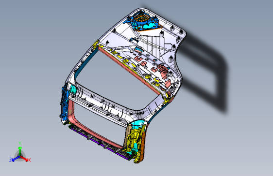 特斯拉 model x -后门护板总成