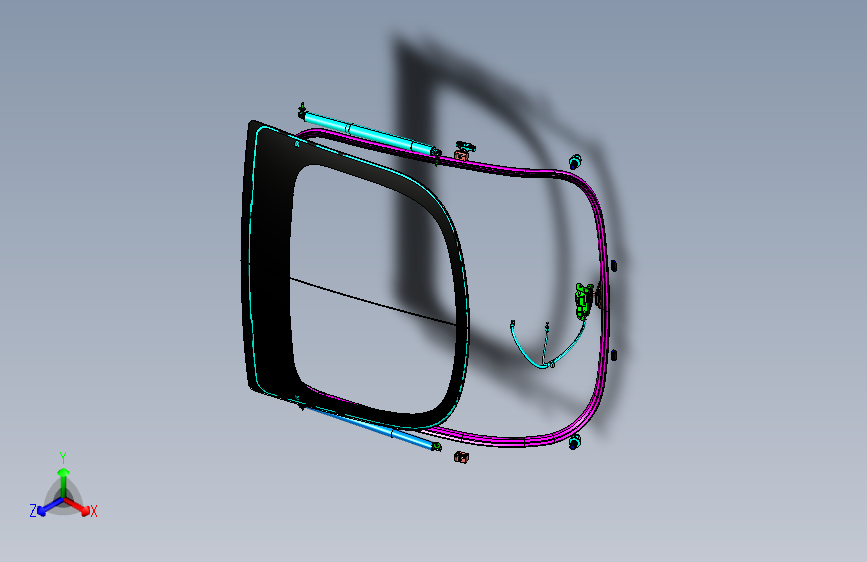 特斯拉 model s -后行李箱盖附件装置总成