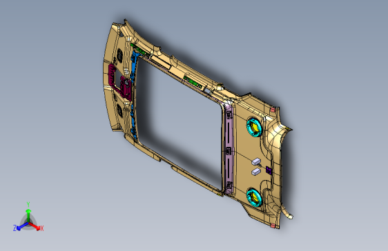 路虎-发现神行-顶盖内护面装置