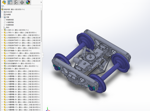 K6转向架模型 货车转向架