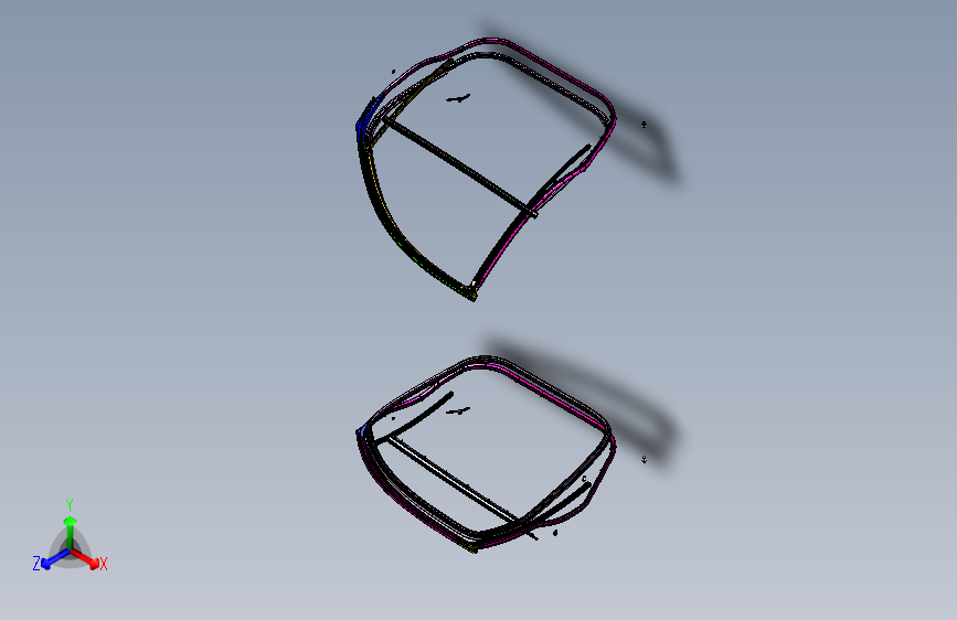陆风-X5-6107001HB_前车门密封条装置图