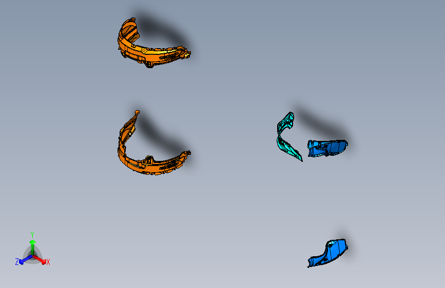 陆风-X5-5512001HB_轮罩挡泥板内衬垫装置图