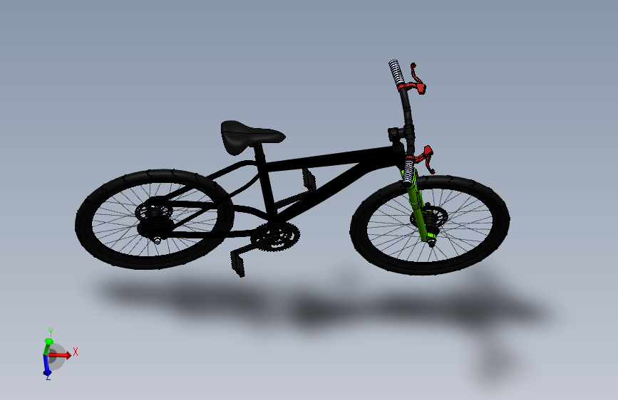 克朗 XC 450 自行车  Solidworks