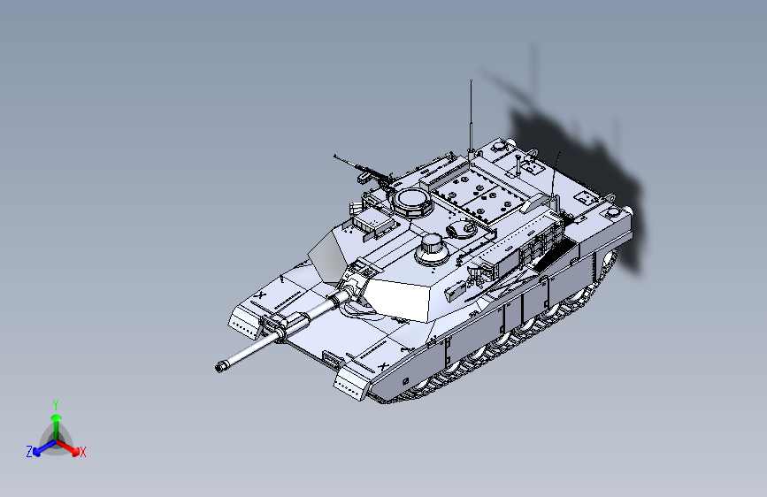 美国M1坦克图纸