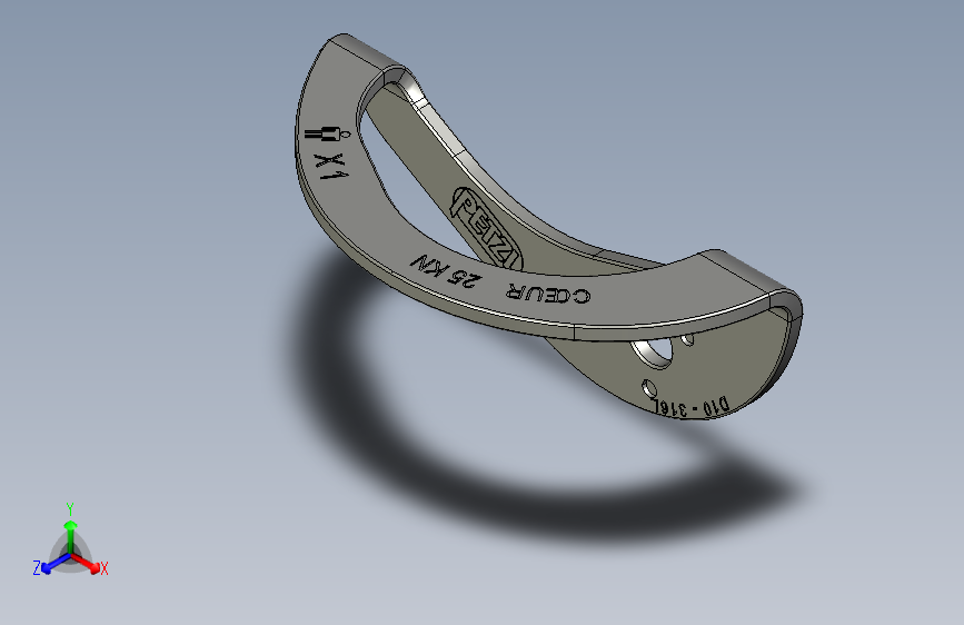 PETZL 不锈钢螺栓挂钩 _Coeur stainless_