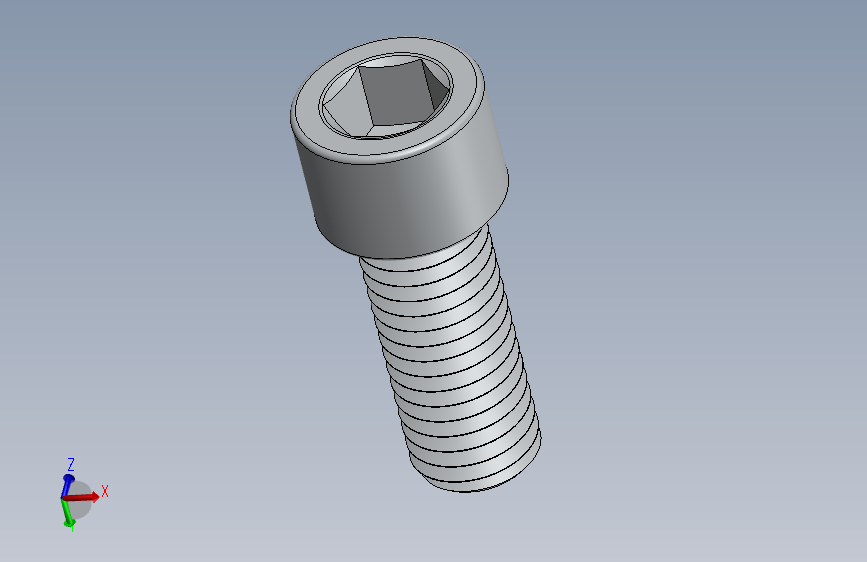 标准 M12x30 螺栓 - 3D 可打印
