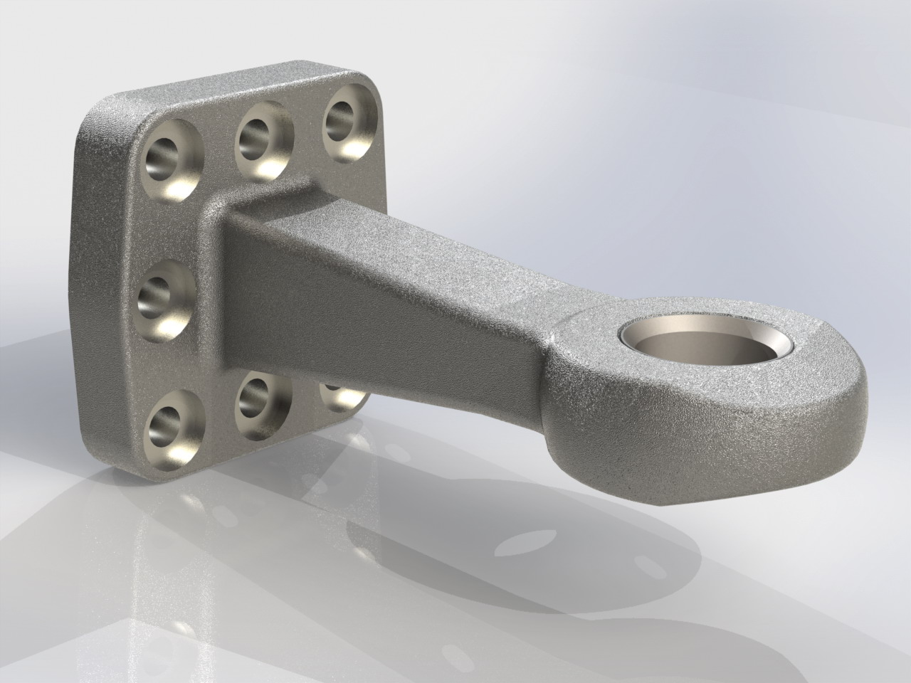 带法兰的50毫米车钩眼