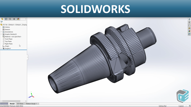 SOLIDWORKS - STL文件转换为网格体
