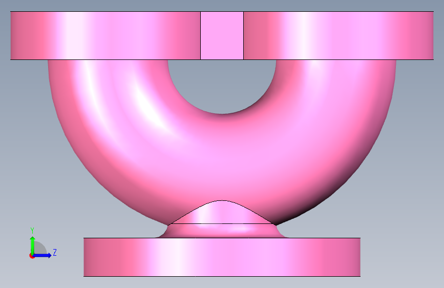 Studycadcam 3D CAD 练习 321_ 安全阀体 _Autodesk Inventor Pro 左侧视图