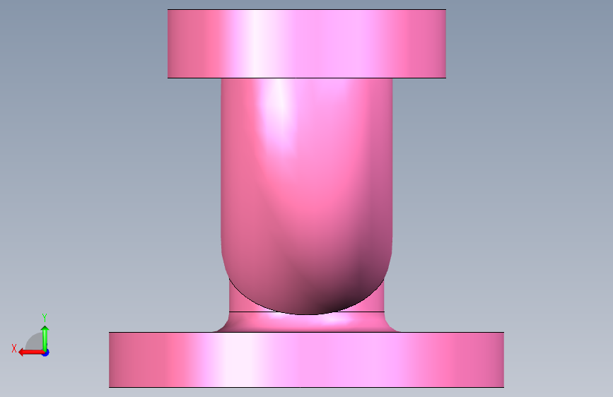 Studycadcam 3D CAD 练习 321_ 安全阀体 _Autodesk Inventor Pro 背面视图