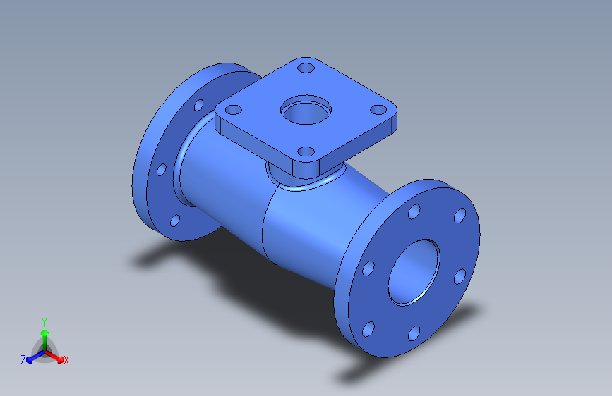 Studycadcam 3D CAD 练习 514_ 体阀_ Autodesk Inventor Pro