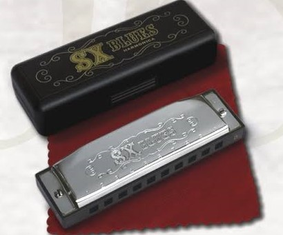 SX 蓝调口琴 D 键身体部位