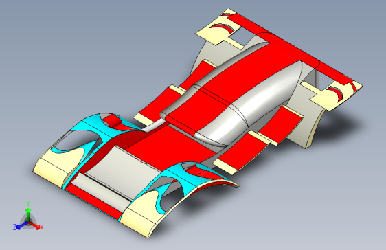 V2 RoboRace 概念赛车车身（未完成）