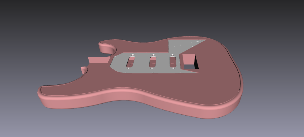 粉红色斯特拉托卡斯特琴身