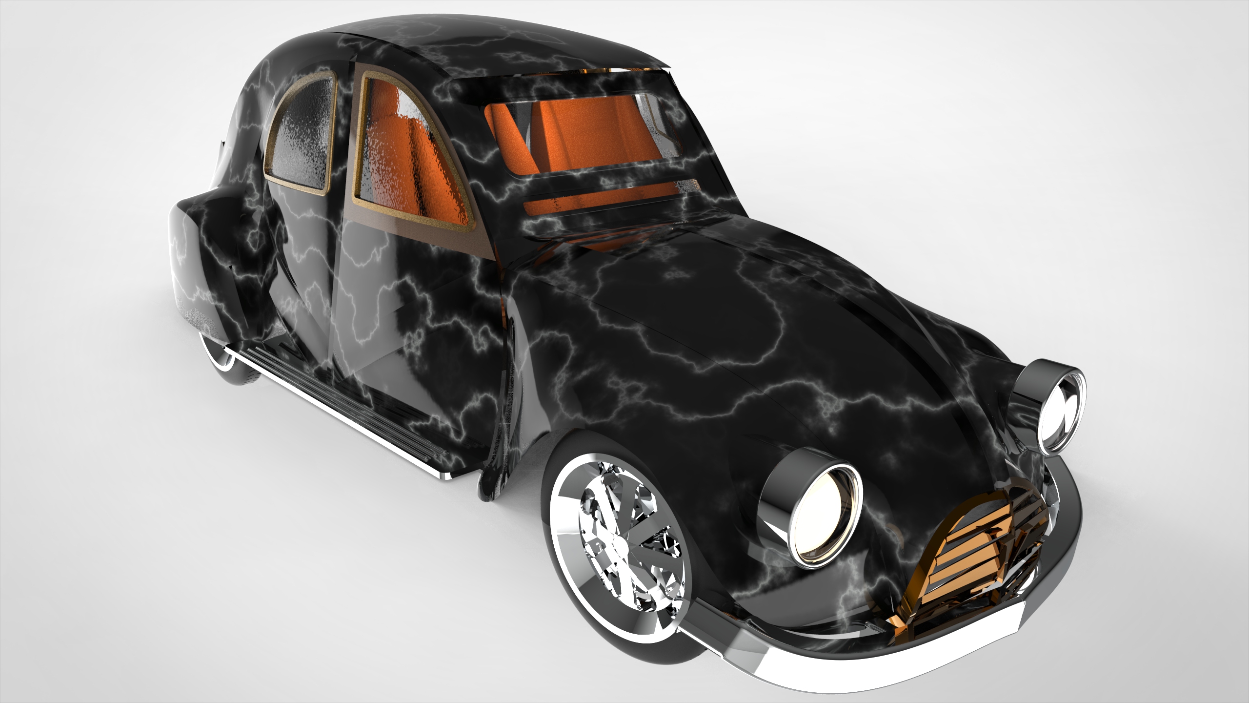 老式的法国雪铁龙鸭 ( 2CV ) ( 复古汽车 )