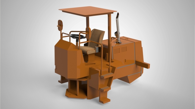 轮式装载机 - 后车身 - Solidworks教程 HP