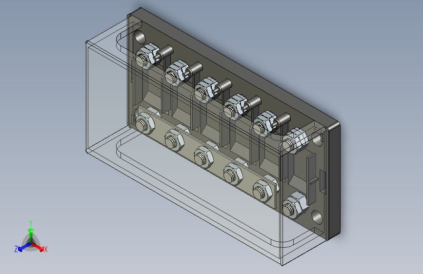 MEGA熔断器6路熔断器座 - DC熔断器母线