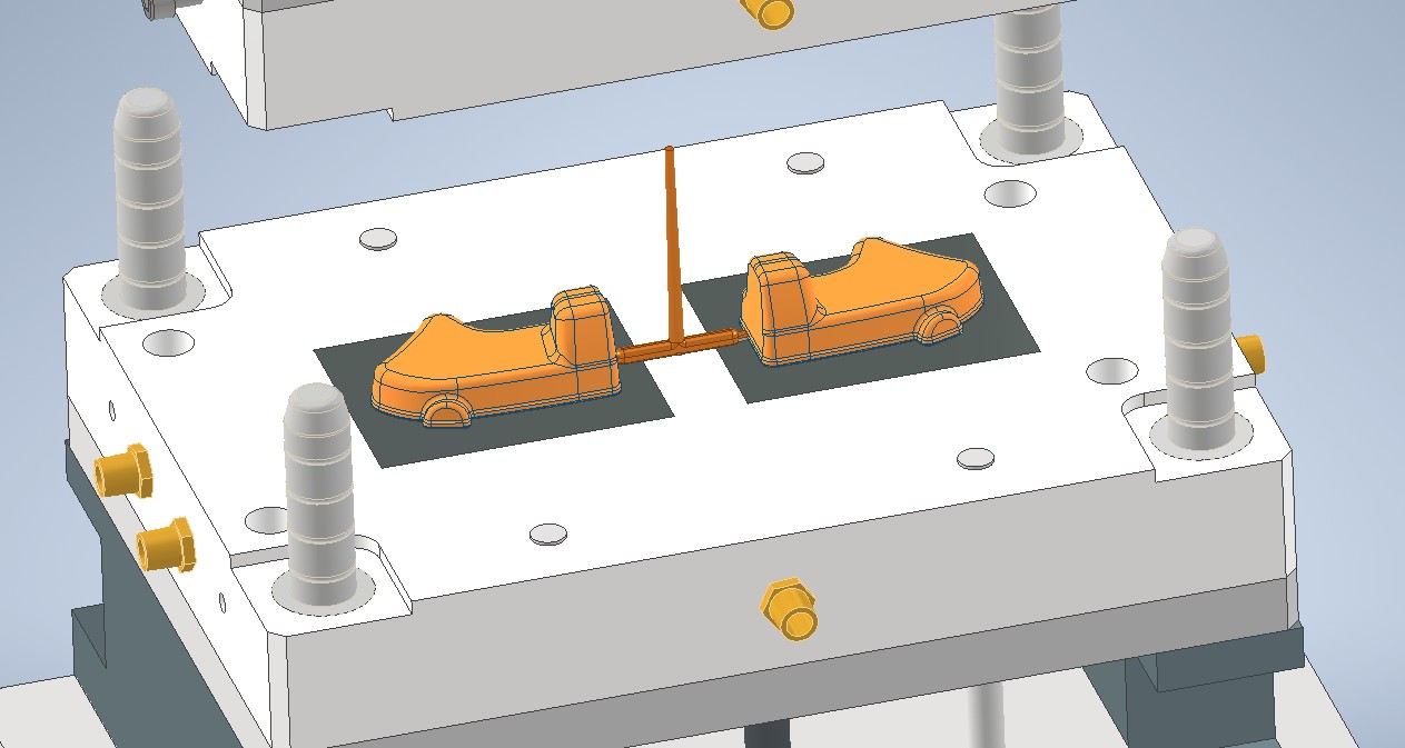 2 个型腔注塑模具设计 _ Autodesk Inventor