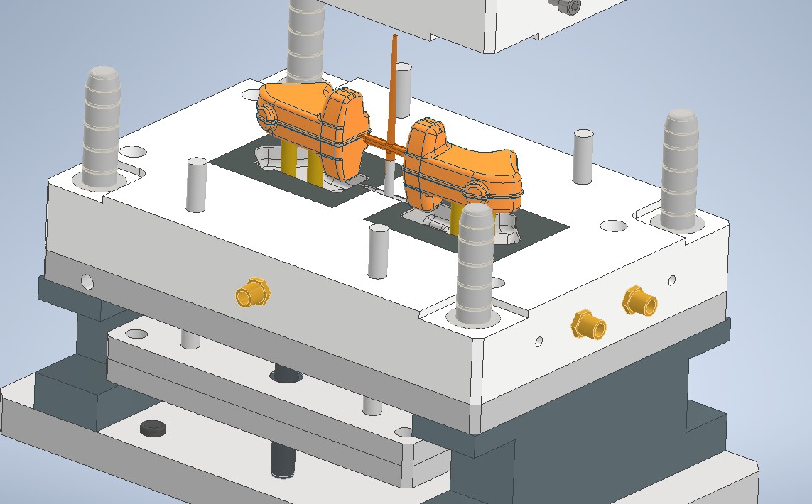 2 个型腔注塑模具设计 _ Autodesk Inventor