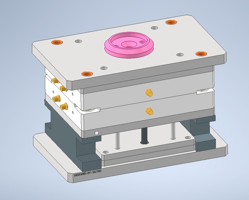 2 个型腔注塑模具设计 _ Autodesk Inventor